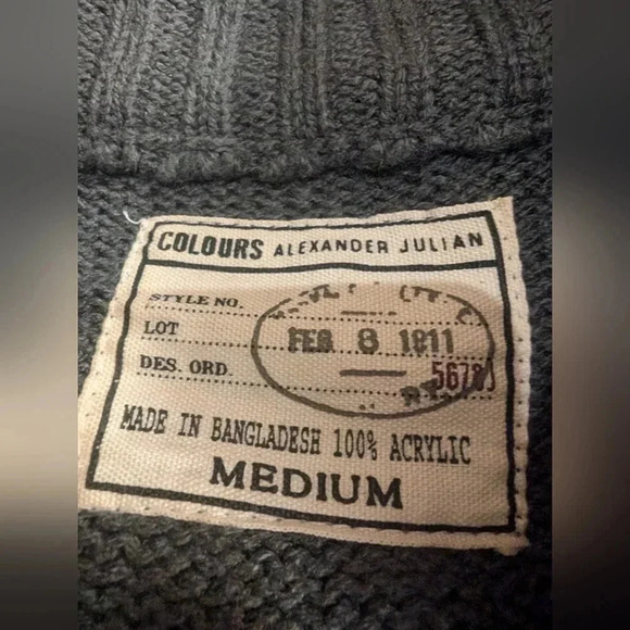 Colours Alexander Julian  sweater med - Picture 4 of 8